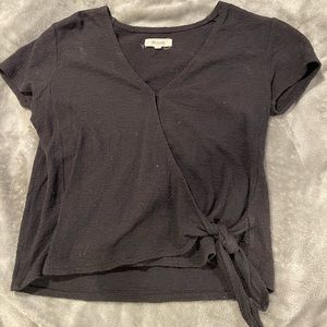 Madewell top with tie